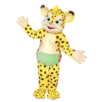 Word Party Franny the Cheetah Costume Mascot Costume