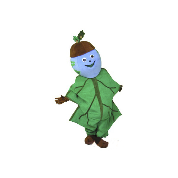 Cartoon Character Oak Leaf Mascot Costume Free Shipping