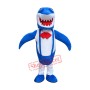 Professional New Blue Shark Mascot Costume Adult Size Fancy Dress