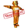 Vegas Gold Robot Mascot Costume