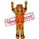 Vegas Gold Robot Mascot Costume