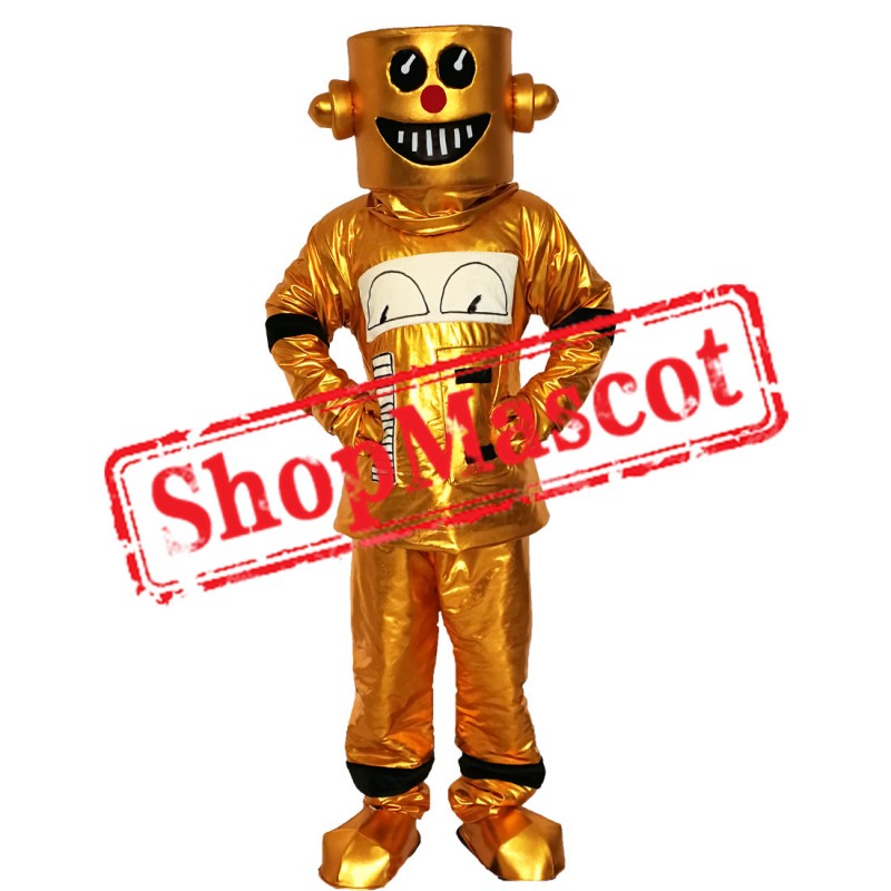 Vegas Gold Robot Mascot Costume