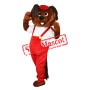 Red Rompers Cute Mole Mascot Costume Free Shipping