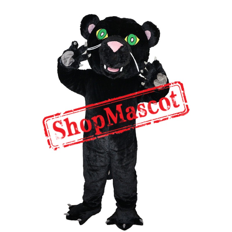 Cartoon Black Leopard Mascot Costume Free Shipping