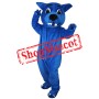 Cartoon Blue Leopard Mascot Costume Free Shipping