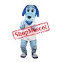 Blue Cute Dog Mascot Costume For Halloween