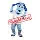 Blue Cute Dog Mascot Costume For Halloween