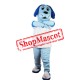 Blue Cute Dog Mascot Costume For Halloween