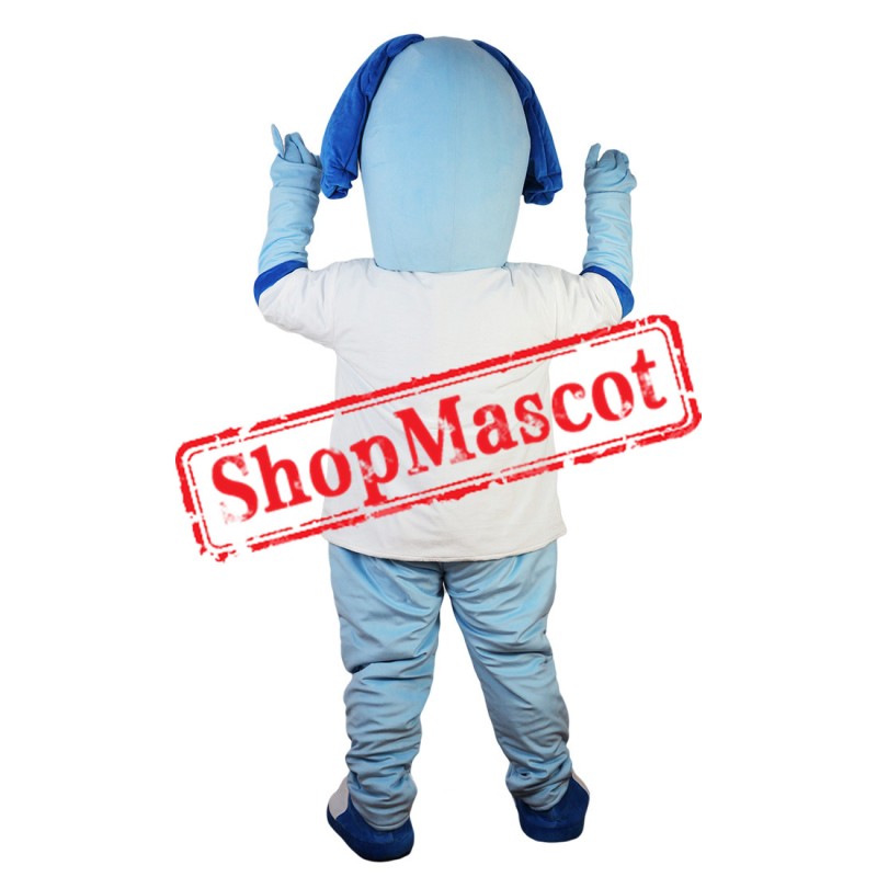 Blue Cute Dog Mascot Costume For Halloween