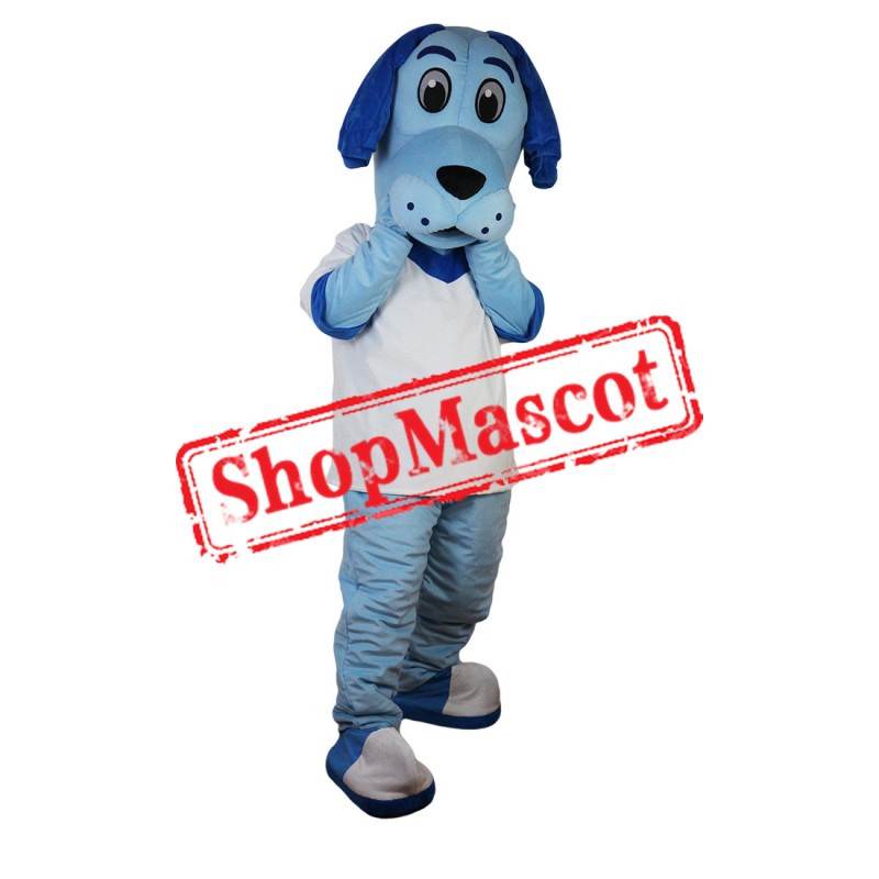 Blue Cute Dog Mascot Costume For Halloween