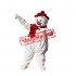 Christmas Snowman Mascot Costume Hot Sale Red Hat