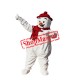 Christmas Snowman Mascot Costume Hot Sale Red Hat