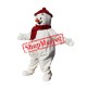 Christmas Snowman Mascot Costume Hot Sale Red Hat