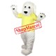 White Dog Furry Mascot Costume