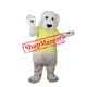 White Dog Furry Mascot Costume