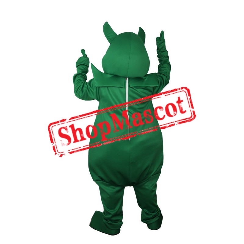 High Quality Green Devil Mascot Costume