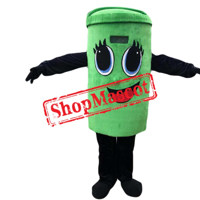 High Quality Green Trash Mascot Costume