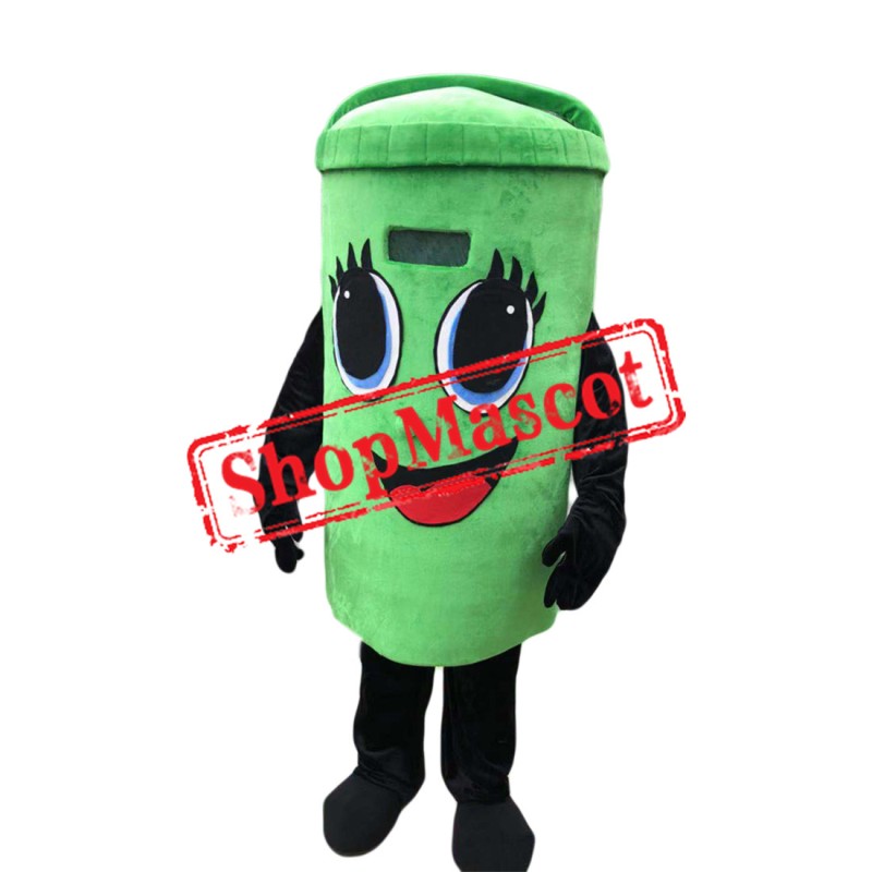 High Quality Green Trash Mascot Costume