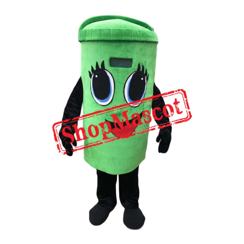 High Quality Green Trash Mascot Costume