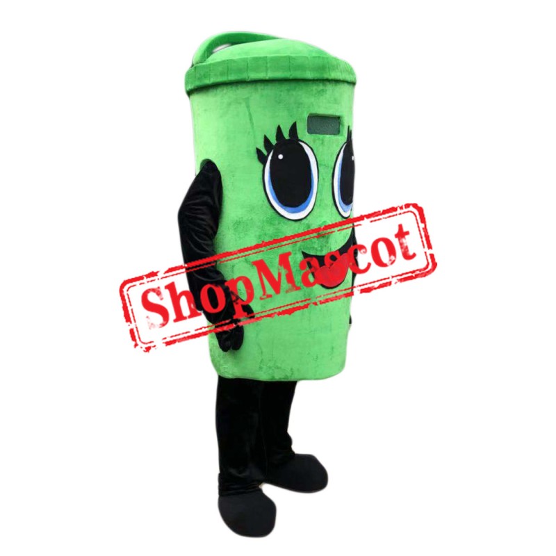 High Quality Green Trash Mascot Costume