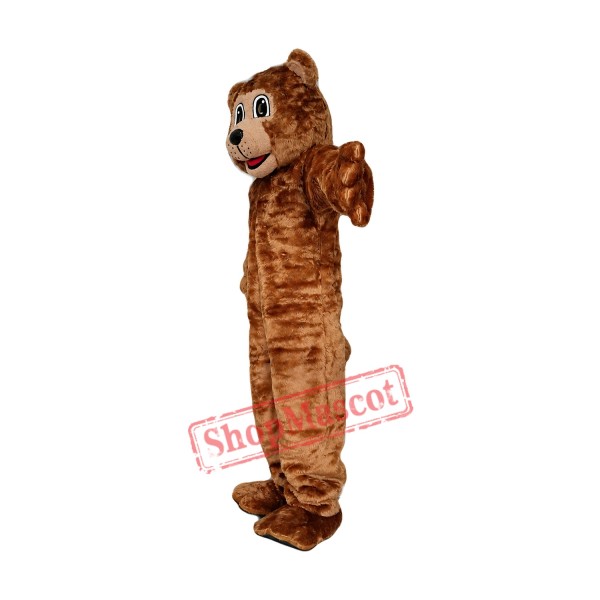 High Quality Brown Power Bear Mascot Costume High Quality Brown Power Bear Mascot Costume