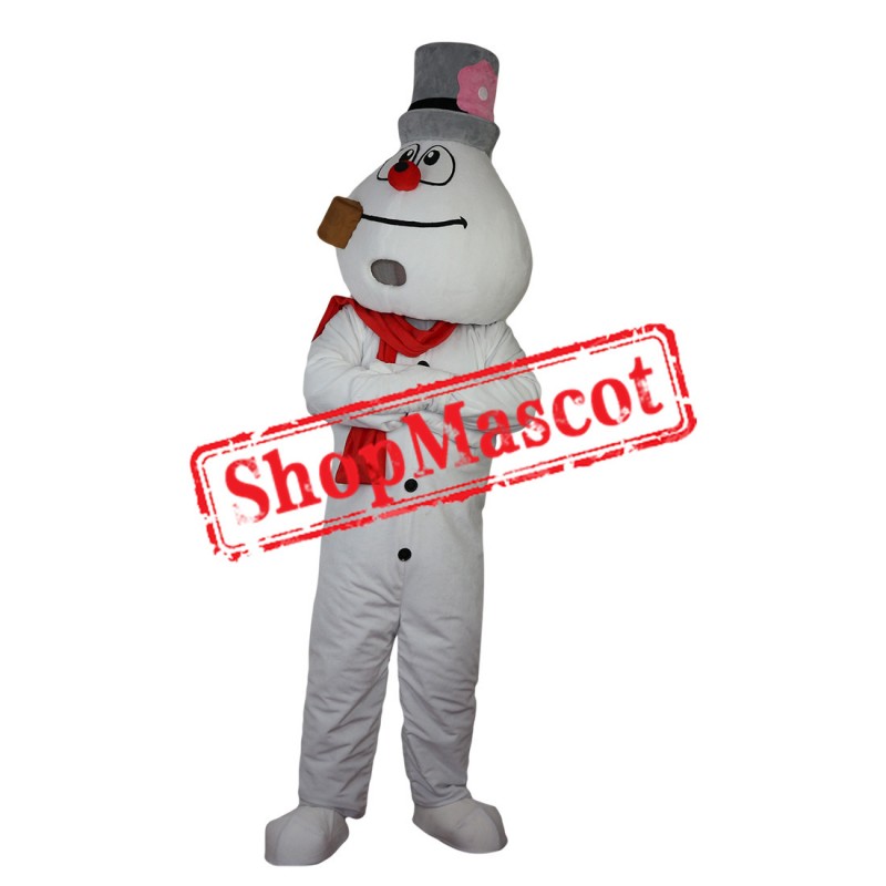 High Quality Christmas Snowman Mascot Costume