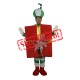 High Quality Green Christmas Gift Mascot Costume