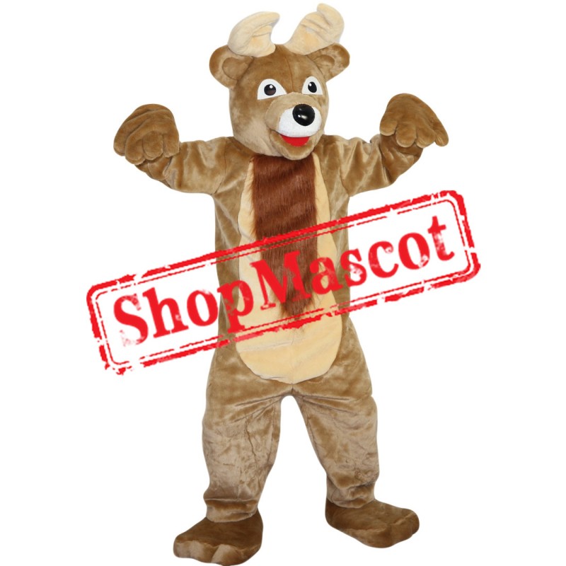 High Quality Light Brown Deer Mascot Costume