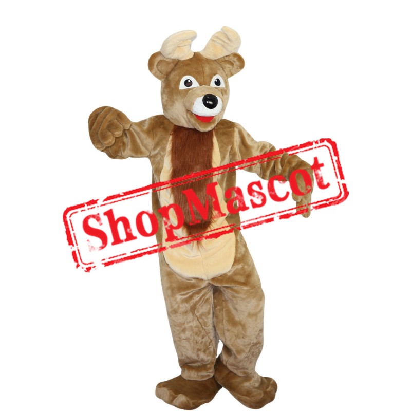 High Quality Light Brown Deer Mascot Costume