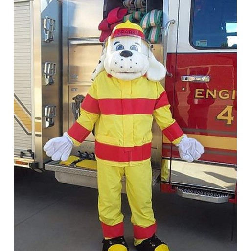 Top Quality Fire Dog Mascot Costume for Adult