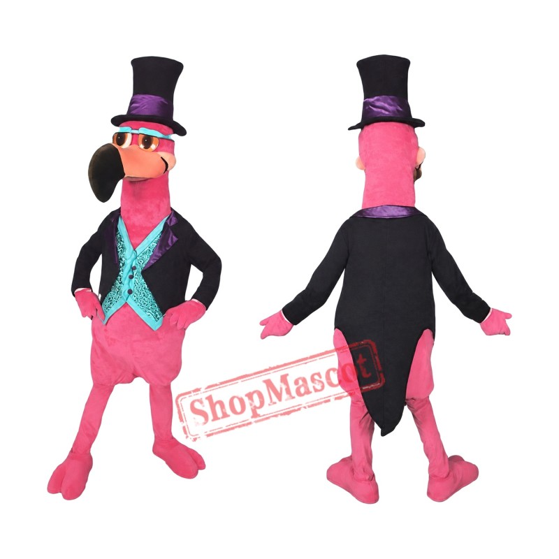 Handsome Flamingo Mascot Costume