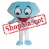 Blue Diamond Mascot Costume