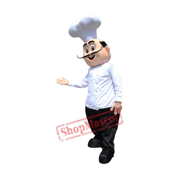 Happy Lightweight Chef Mascot Costume Happy Lightweight Chef Mascot Costume