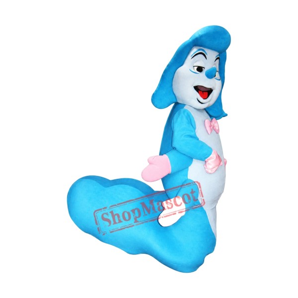 Blue Caterpillar Mascot Costume