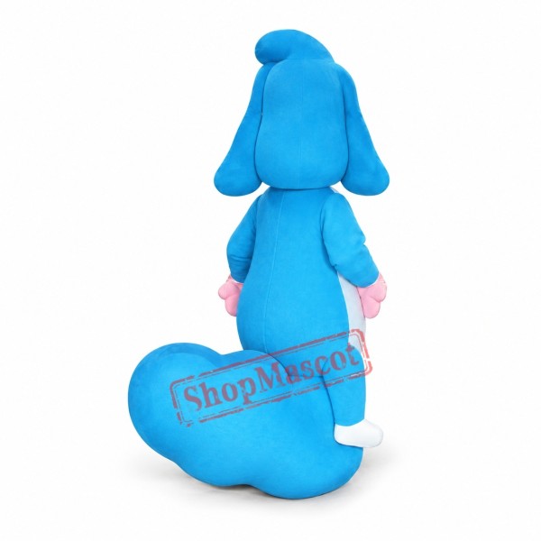 Blue Caterpillar Mascot Costume Blue Caterpillar Mascot Costume