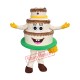 High Quality Cake Mascot Costume