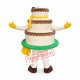 High Quality Cake Mascot Costume