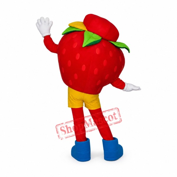 Happy Strawberry Mascot Costume Happy Strawberry Mascot Costume