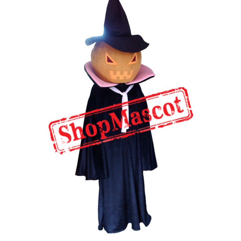 Halloween Pumpkin Ghost Spirit Mascot Costume