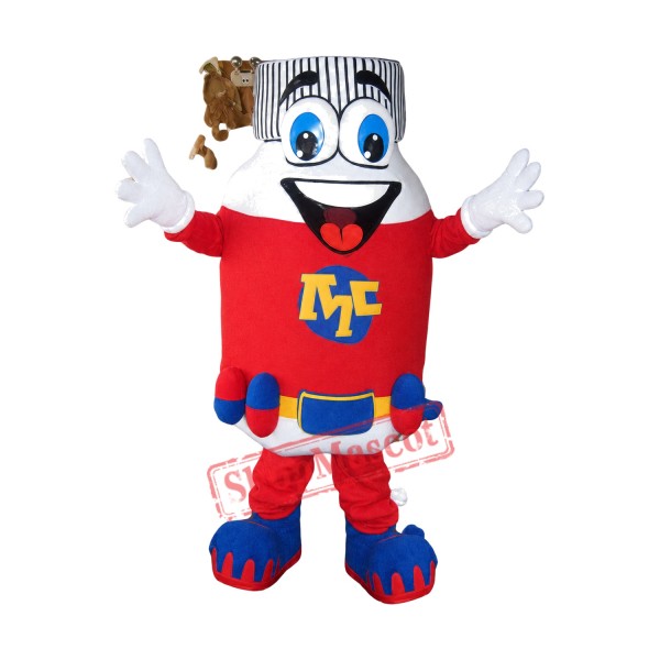 Pill Bottle Mascot Costume Pill Bottle Mascot Costume