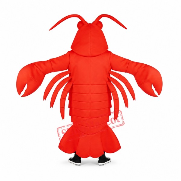 Lobster Waver Adult Mascot Costume Lobster Waver Adult Mascot Costume
