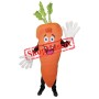 Carrot Waver Adult Mascot Costume