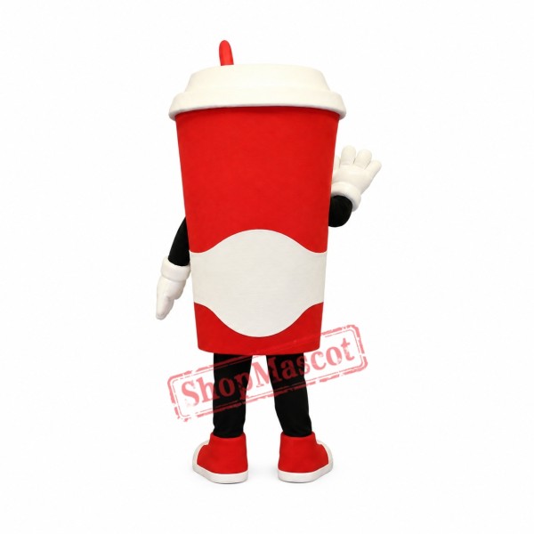 Beautiful Coffee Cup Mascot Costume Beautiful Coffee Cup Mascot Costume