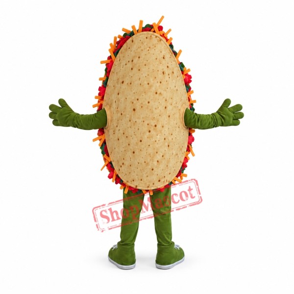 Taco Food Mascot Costume Taco Food Mascot Costume
