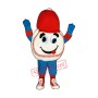 Cute Baseball Mascot Costume