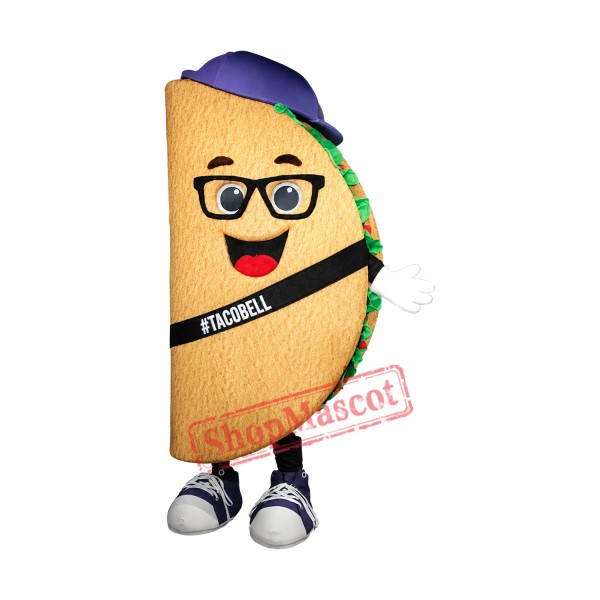 Happy Lightweight Taco Mascot Costume Happy Lightweight Taco Mascot Costume