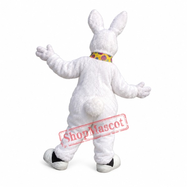 Super Cute White Easter Bunny Mascot Costume Super Cute White Easter Bunny Mascot Costume