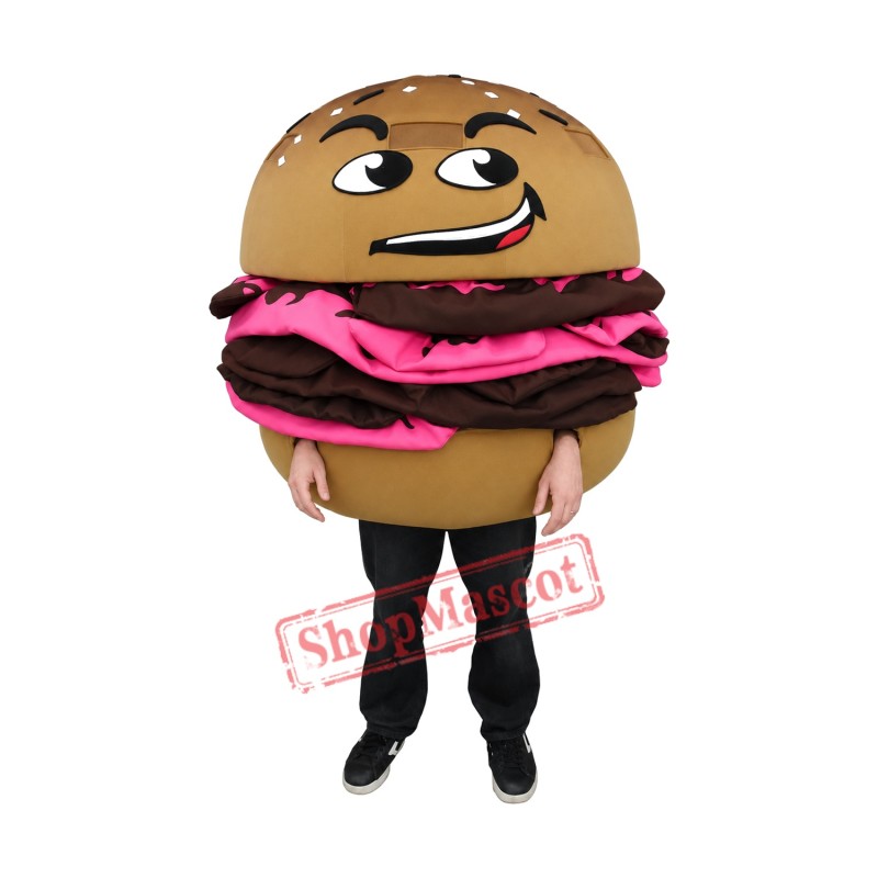 Delicious Hamburger Mascot Costume Delicious Hamburger Mascot Costume