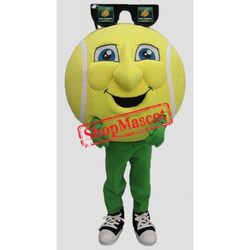 Happy Tennis Ball Mascot Costume