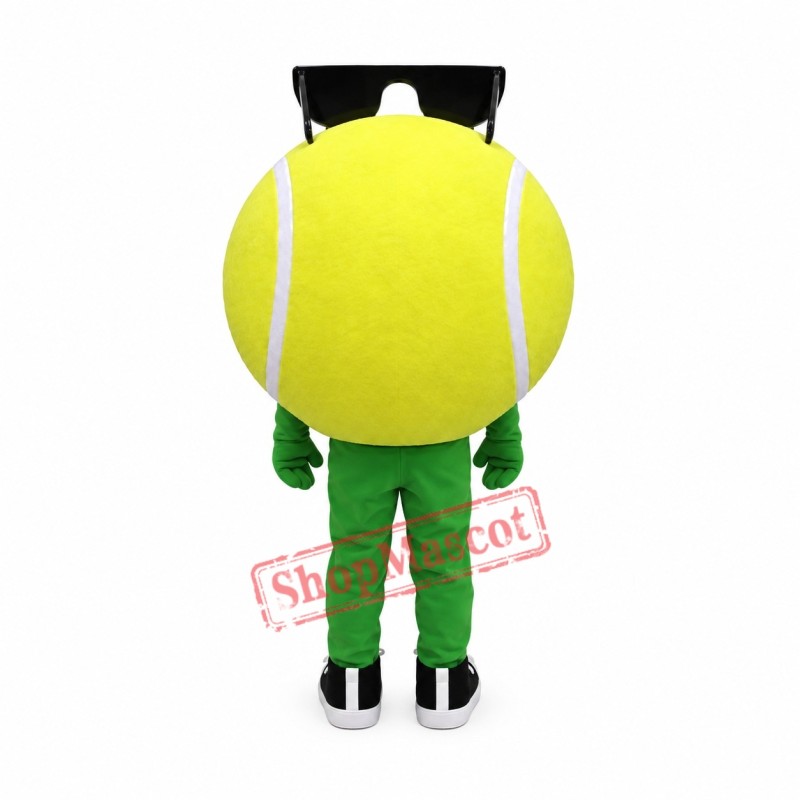 Happy Tennis Ball Mascot Costume Happy Tennis Ball Mascot Costume